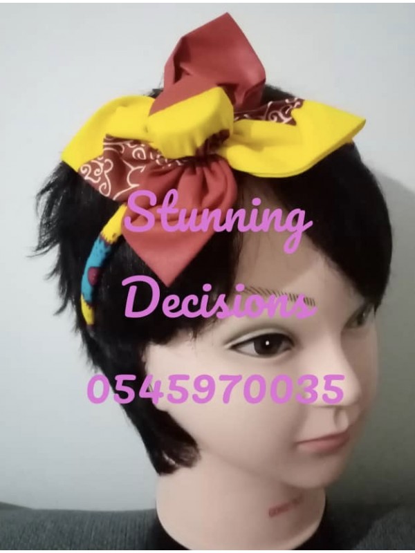 Girls African print hair band for all occasions